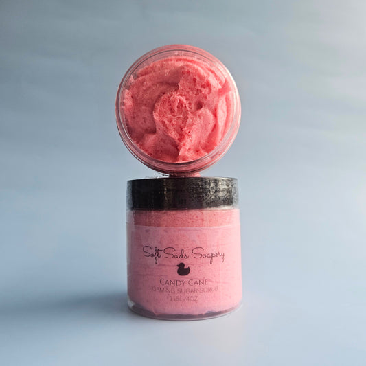 Candy Cane Foaming Sugar Scrub